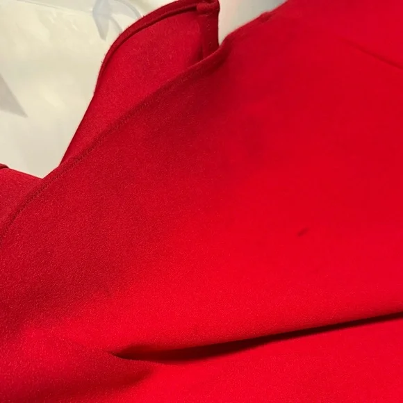 LAUREN by Ralph Lauren Elegant Red Off-Shoulder Evening Gown size 18 - Picture 8 of 9